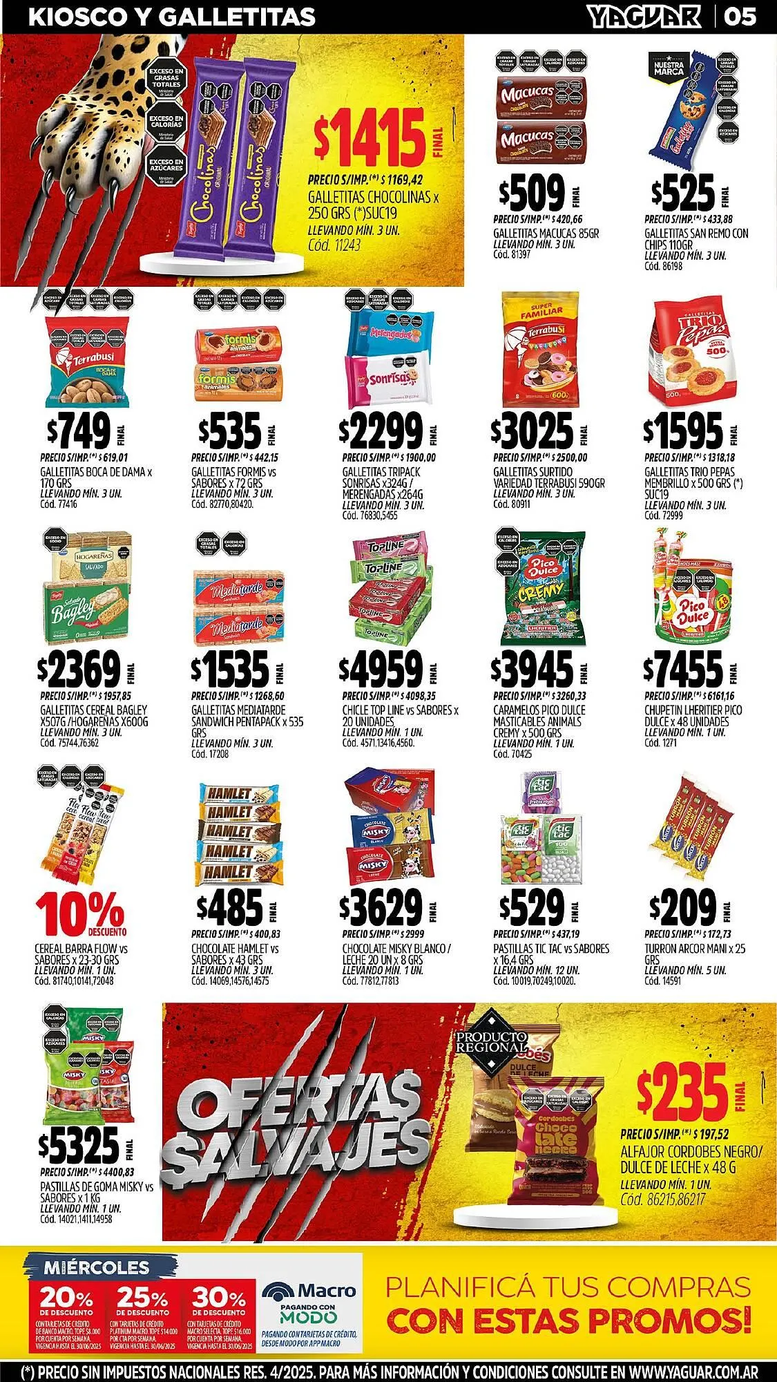 Ofertas de Catálogo Supermercados Yaguar 30 de junio al 6 de julio 2025 - Página 5 del catálogo