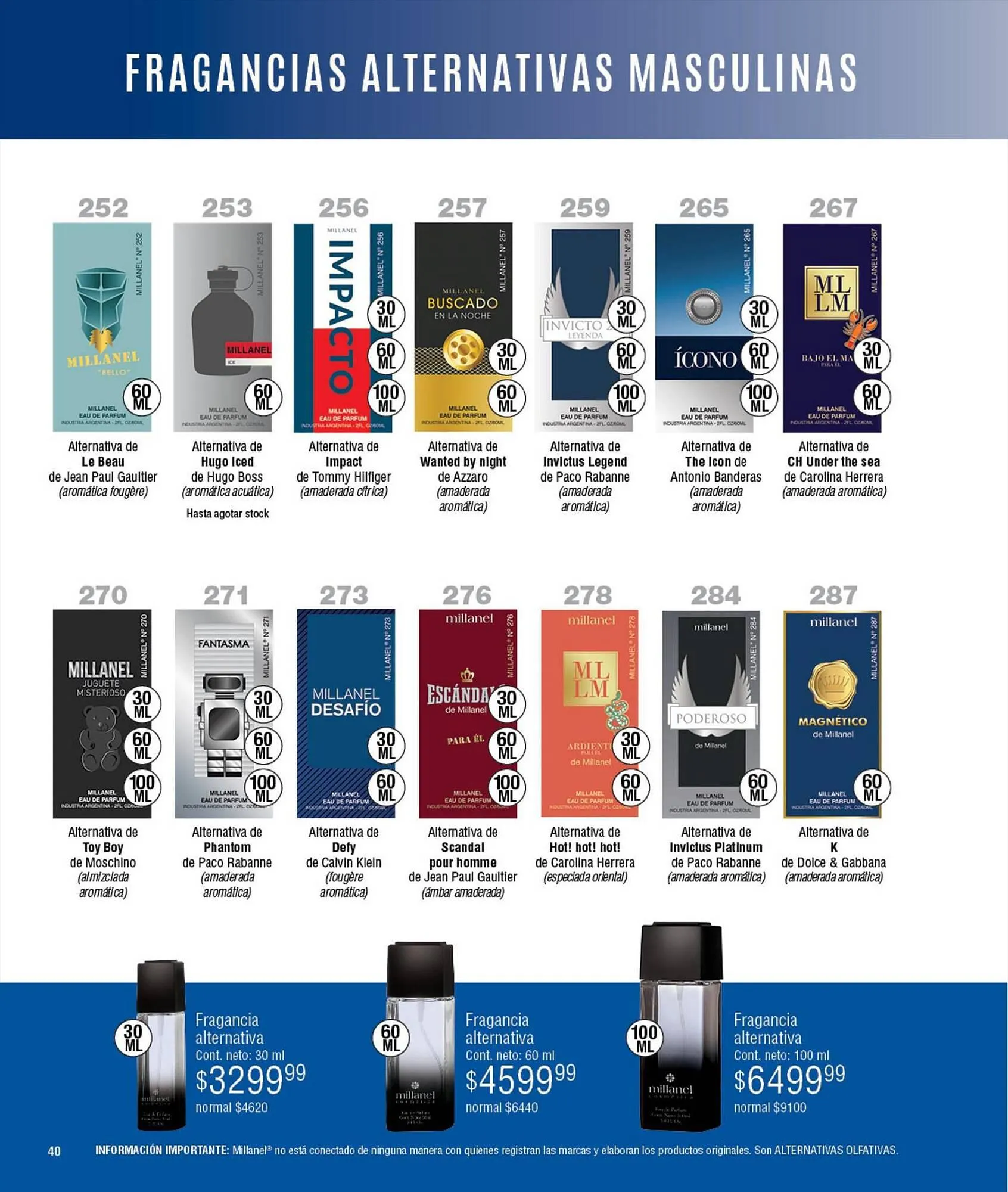 Ofertas de Catálogo Millanel Cosmética 18 de septiembre al 15 de octubre 2023 - Página 40 del catálogo