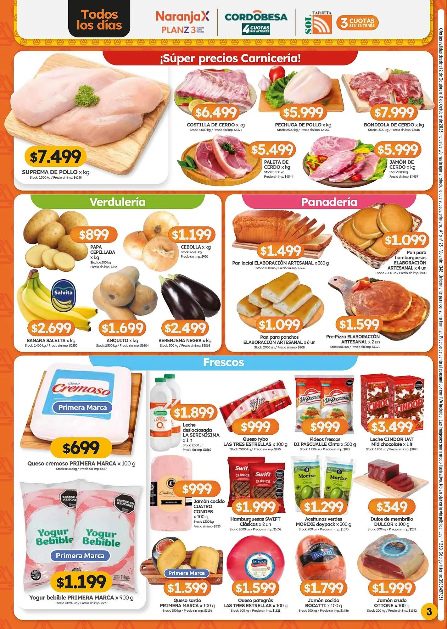 Ofertas de Folleto Cordiez 2 de octubre al 9 de octubre 2025 - Página 3 del catálogo