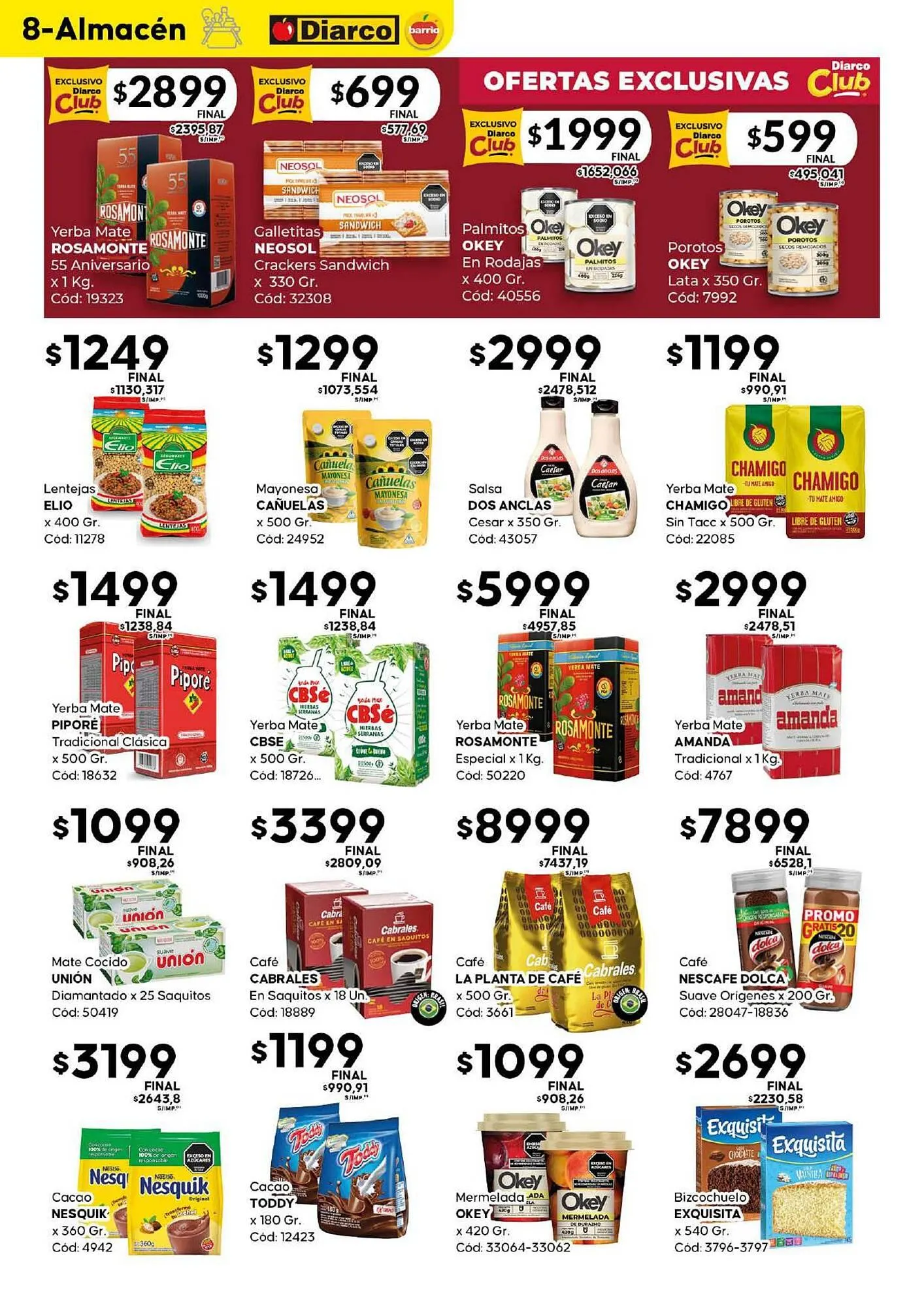 Ofertas de Catálogo Diarco 26 de mayo al 1 de junio 2025 - Página 8 del catálogo