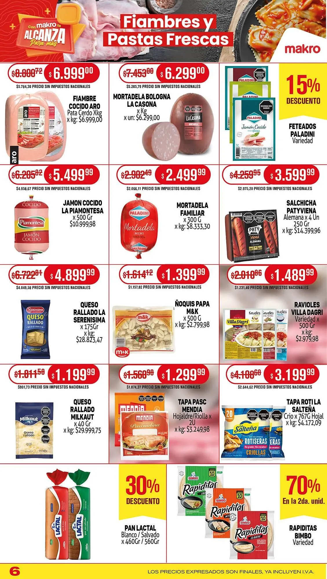 Ofertas de Catálogo Makro 14 de agosto al 20 de agosto 2025 - Página 6 del catálogo