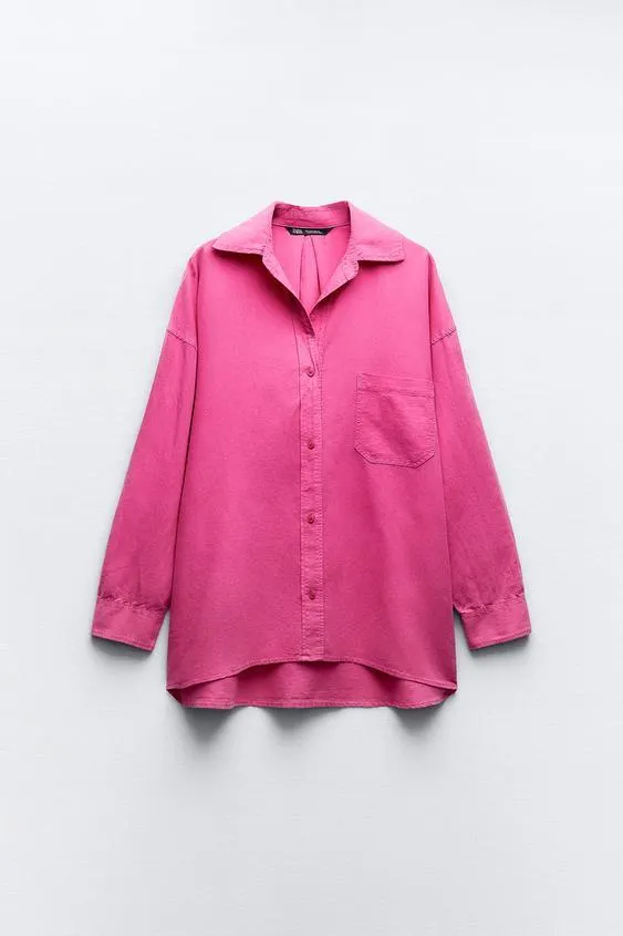 CAMISA CON LINO BOLSILLO