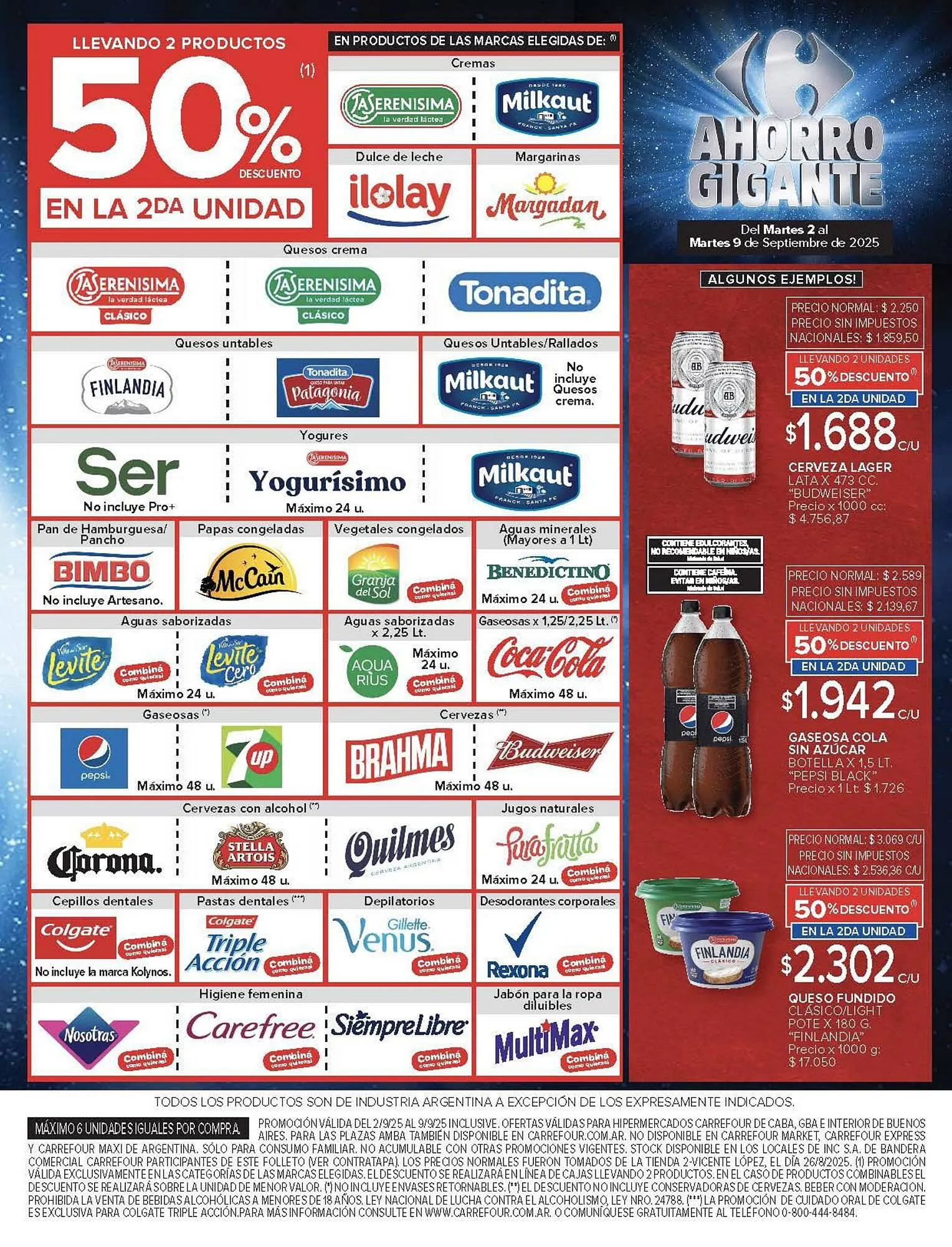 Ofertas de catálogo Carrefour 1 de septiembre al 9 de septiembre 2025 - Página 19 del catálogo