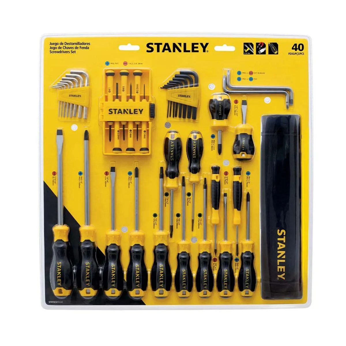 Set de Destornilladores 40 Piezas Stanley