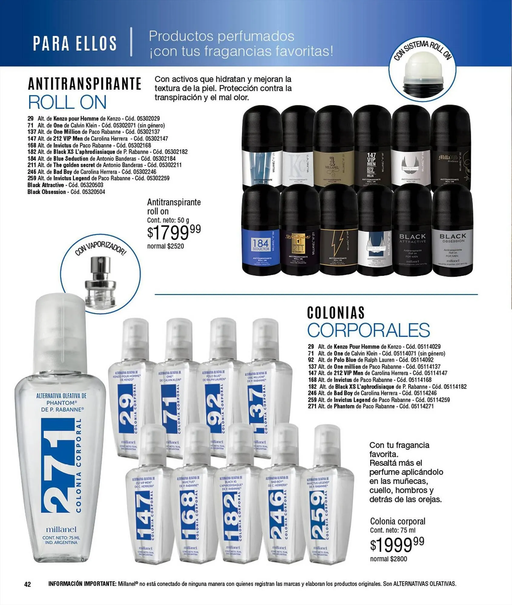 Ofertas de Catálogo Millanel Cosmética 18 de septiembre al 15 de octubre 2023 - Página 42 del catálogo