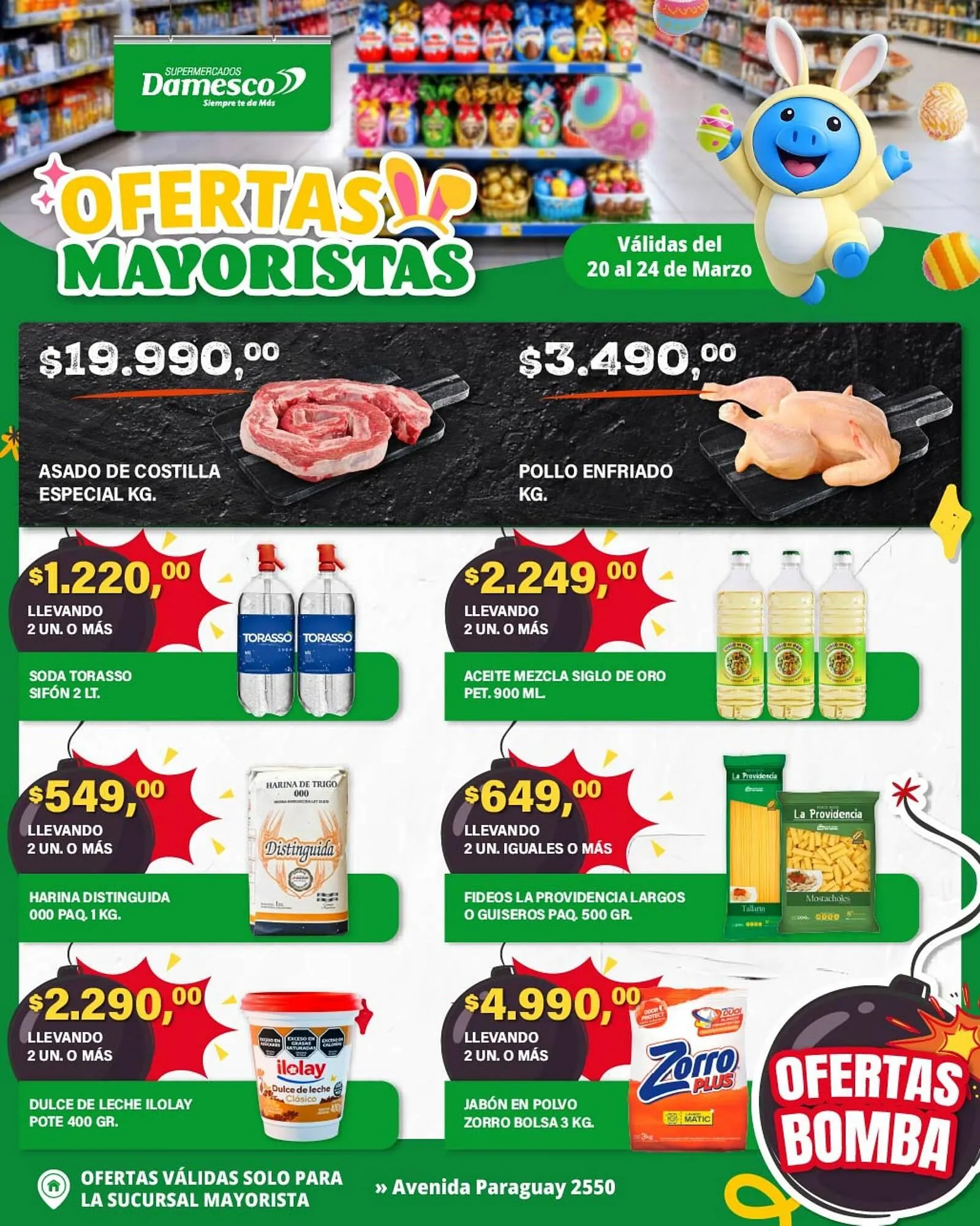 Ofertas de Catálogo Supermercados Damesco 20 de marzo al 24 de marzo 2026 - Página 1 del catálogo
