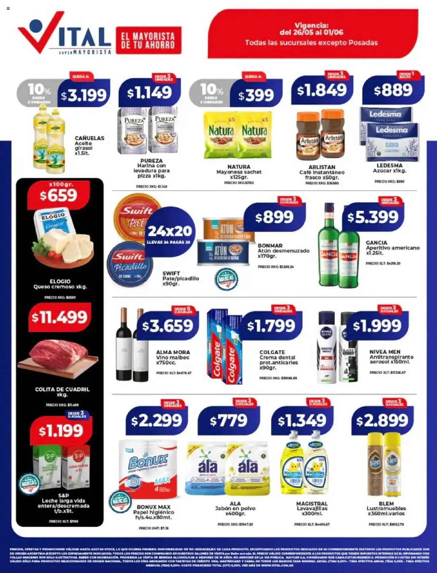Ofertas de Catálogo Supermayorista Vital 26 de mayo al 2 de junio 2025 - Página 1 del catálogo