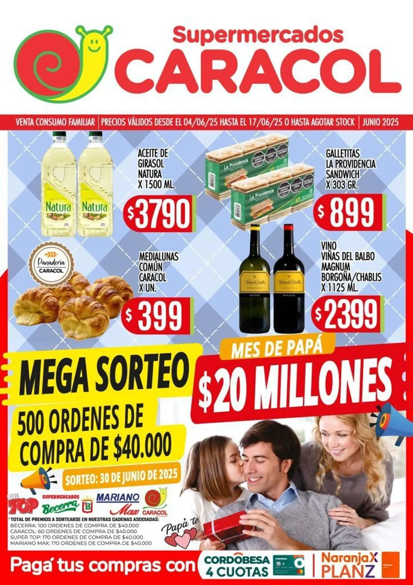 Ofertas de Catálogo Supermercados Caracol 4 de junio al 17 de junio 2025 - Página 1 del catálogo