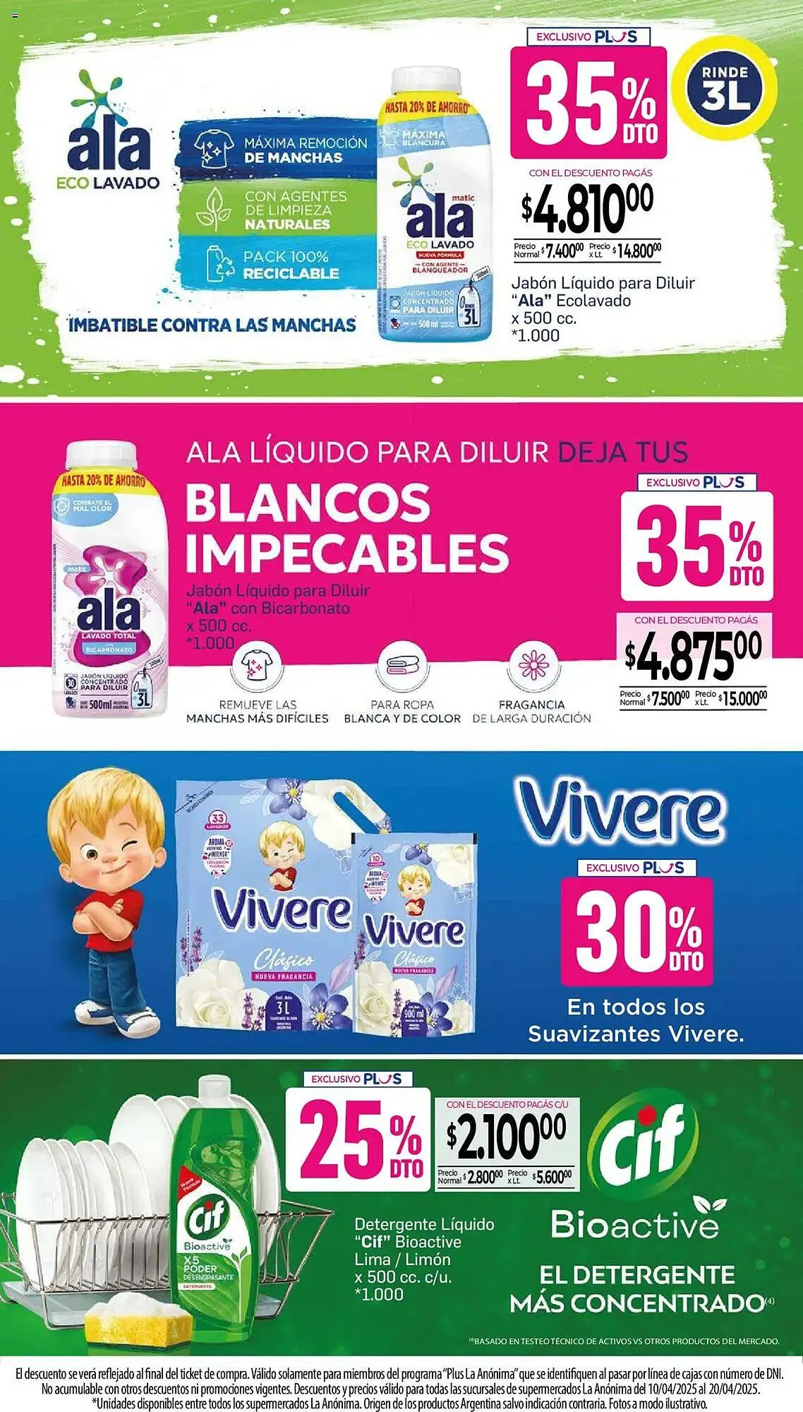 Ofertas de Catálogo La Anonima 10 de abril al 20 de abril 2025 - Página 74 del catálogo