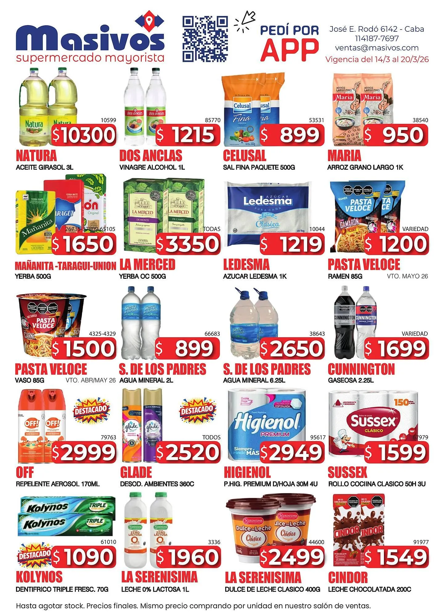 Catálogo Masivos - 1