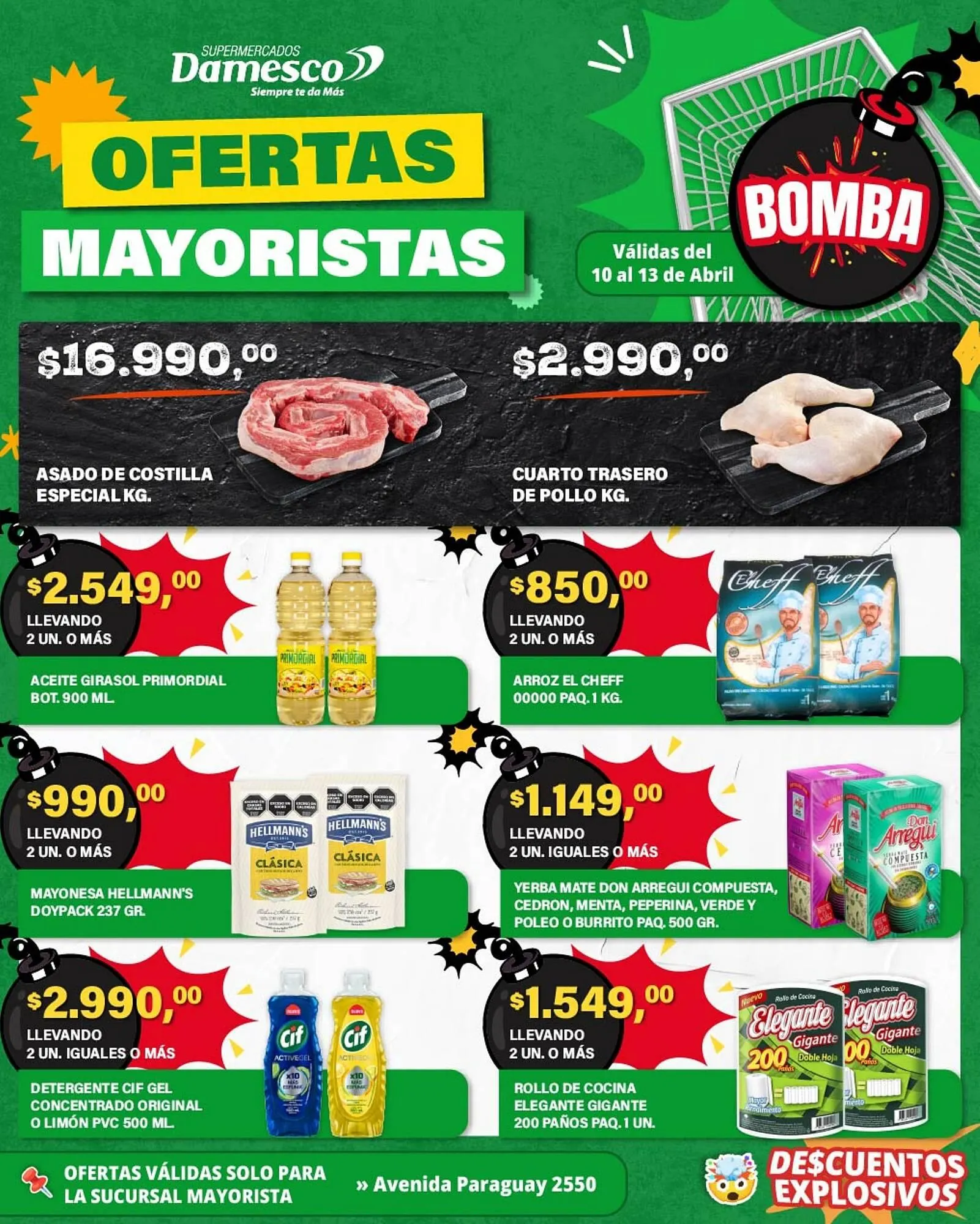 Ofertas de Catálogo Supermercados Damesco 10 de abril al 13 de abril 2026 - Página 1 del catálogo