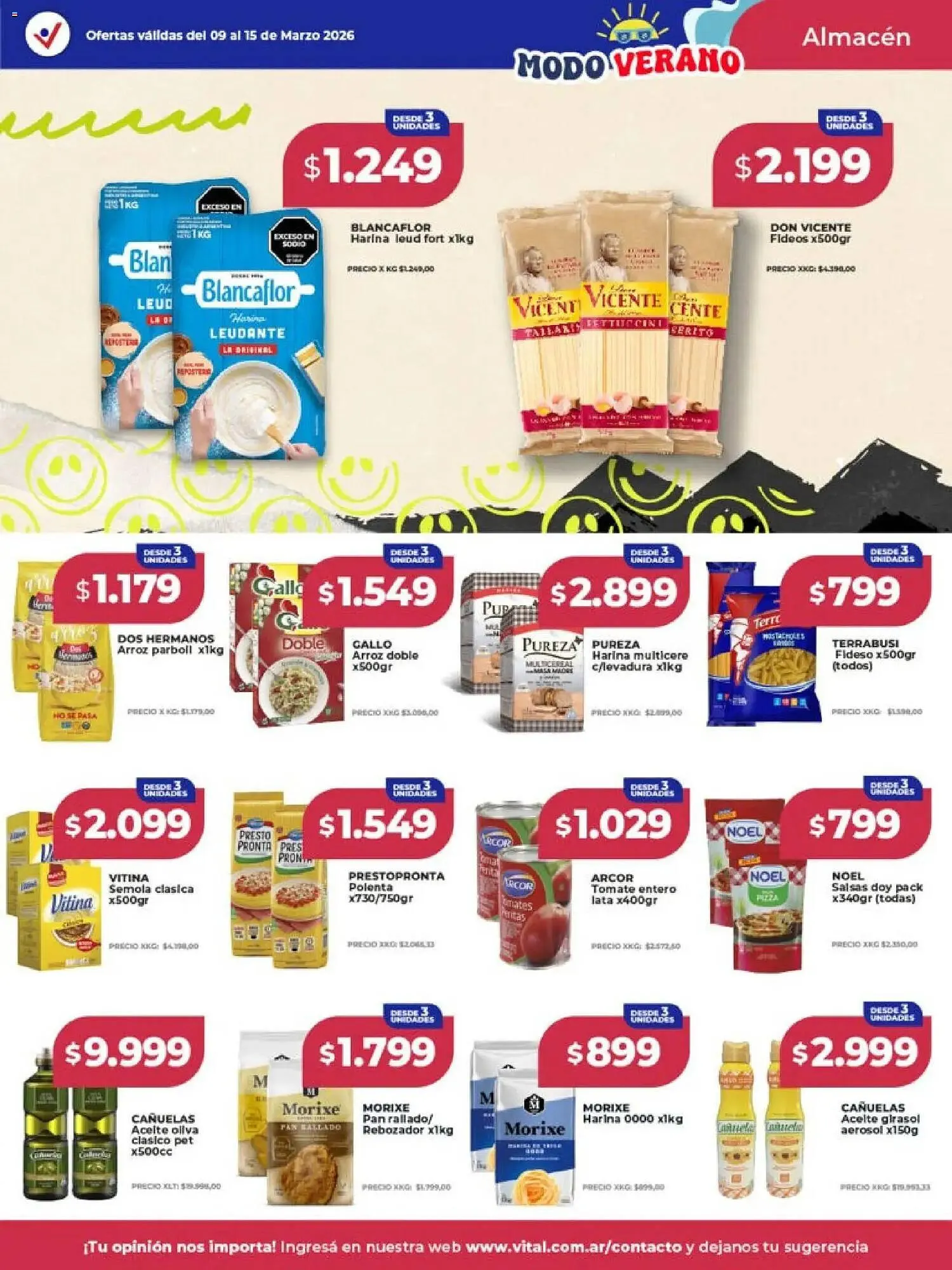 Ofertas de Catálogo Supermayorista Vital 9 de marzo al 15 de marzo 2026 - Página 9 del catálogo