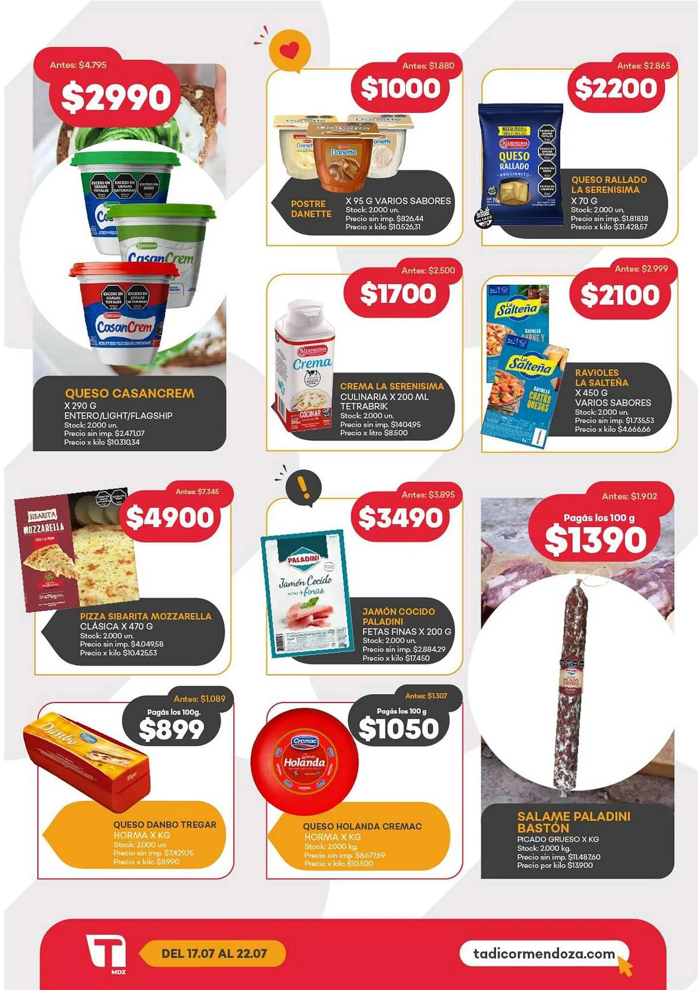 Ofertas de Catálogo Supermercados Tadicor 17 de julio al 22 de julio 2025 - Página 9 del catálogo