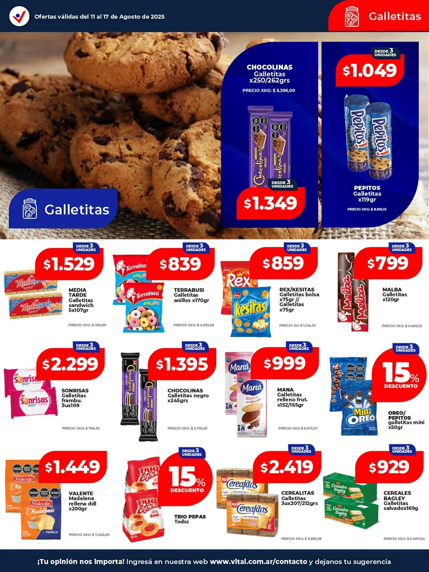 Ofertas de Catálogo Supermayorista Vital 11 de agosto al 17 de agosto 2025 - Página 20 del catálogo