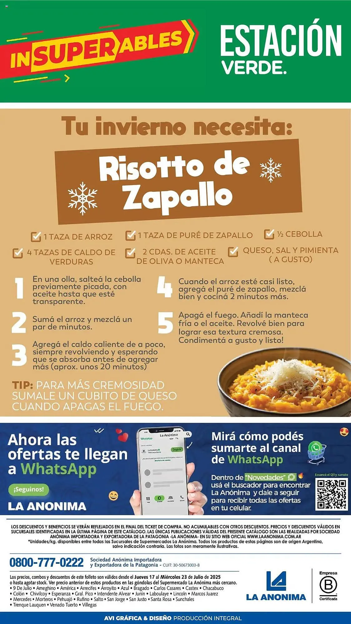 Ofertas de Catálogo La Anonima 17 de julio al 24 de julio 2025 - Página 8 del catálogo