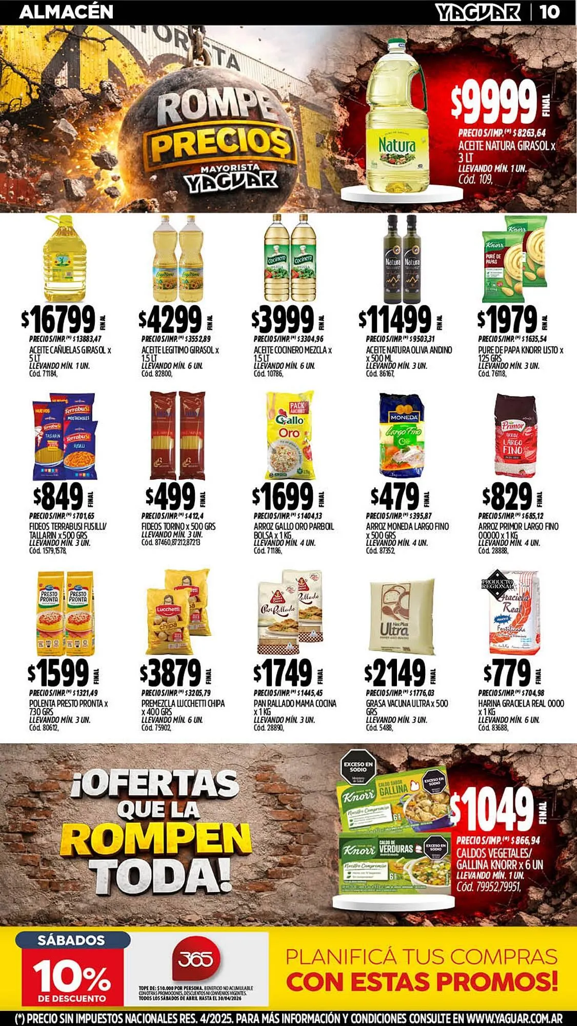 Ofertas de Catálogo Supermercados Yaguar 27 de abril al 3 de mayo 2026 - Página 10 del catálogo