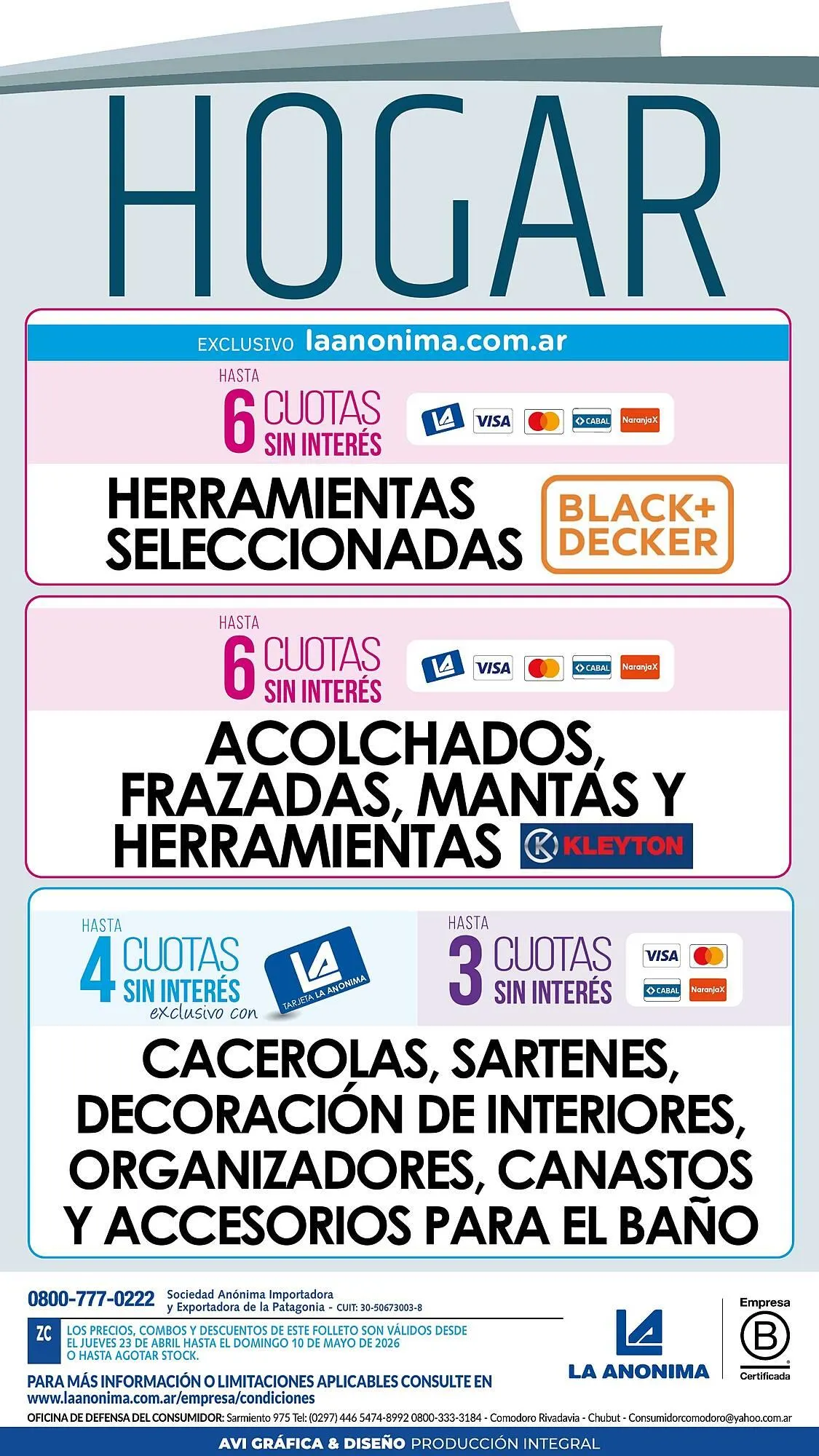 Ofertas de Catálogo La Anonima 30 de abril al 10 de mayo 2026 - Página 27 del catálogo