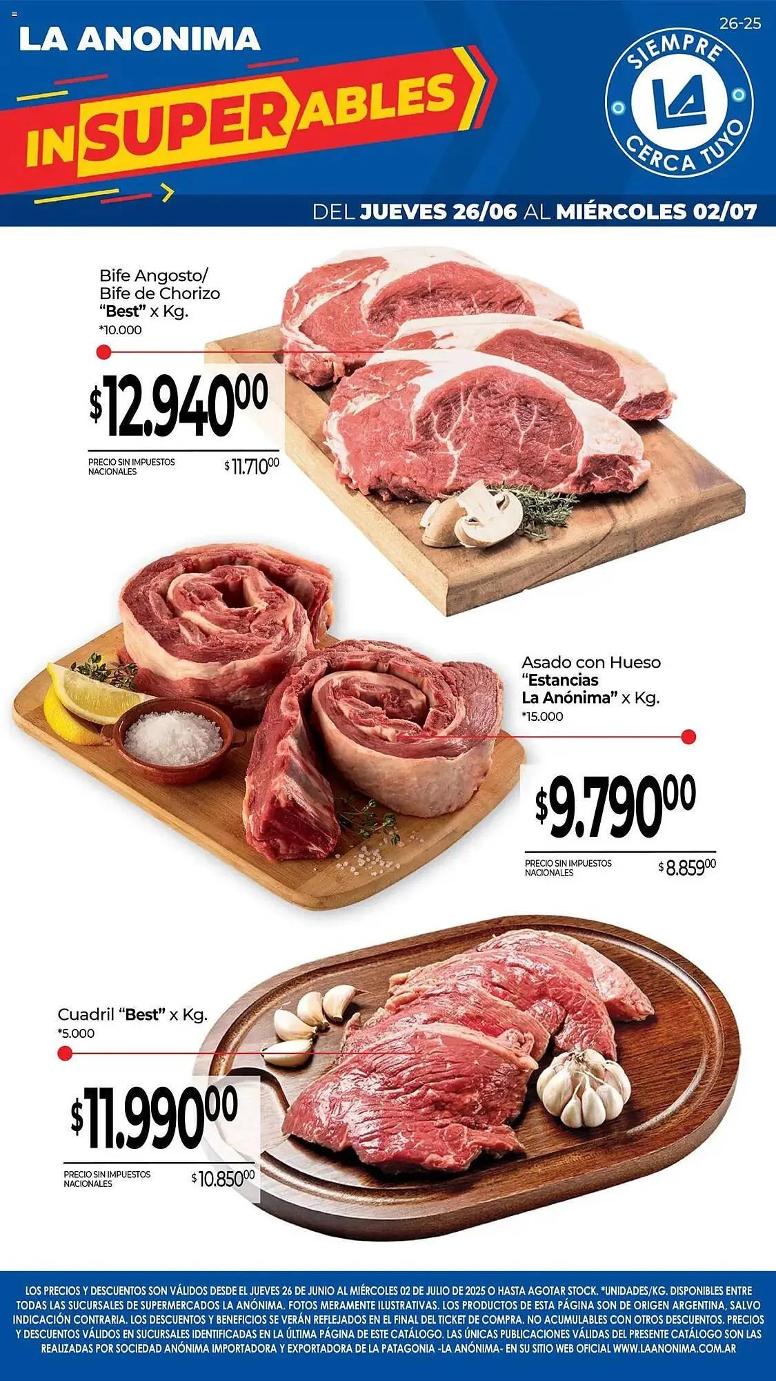 Ofertas de Catálogo La Anonima 26 de junio al 2 de julio 2025 - Página 1 del catálogo
