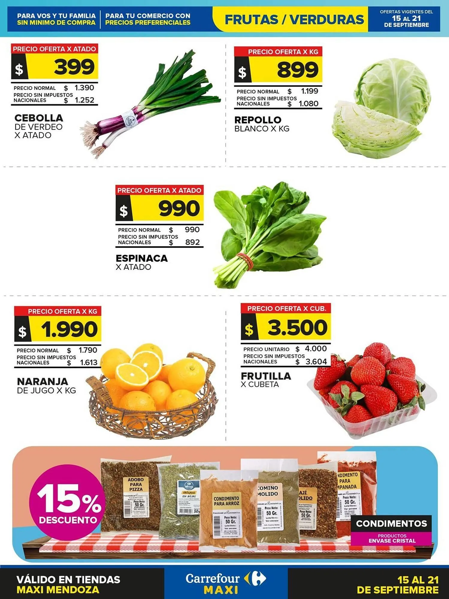 Ofertas de Catálogo Carrefour 15 de septiembre al 22 de septiembre 2025 - Página 1 del catálogo