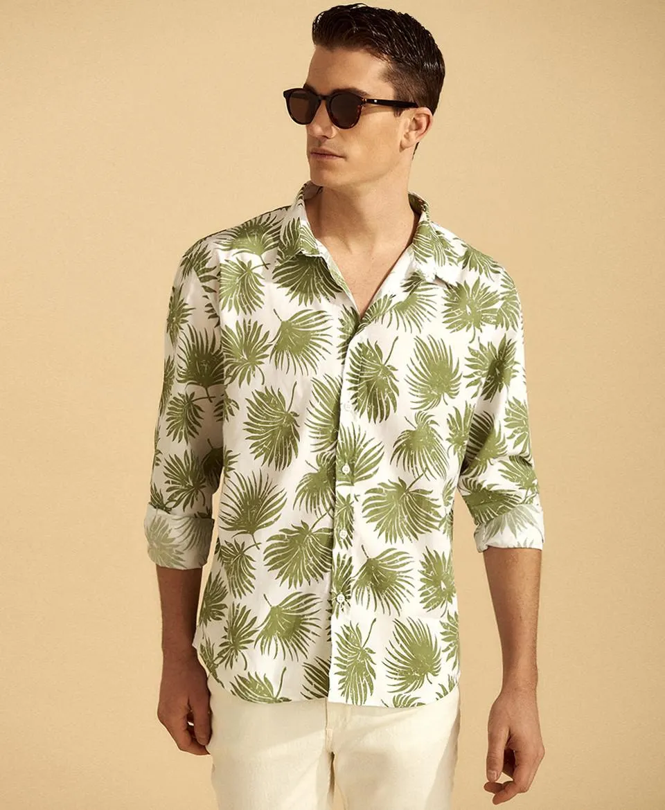 Camisa Palm Puro Algodón