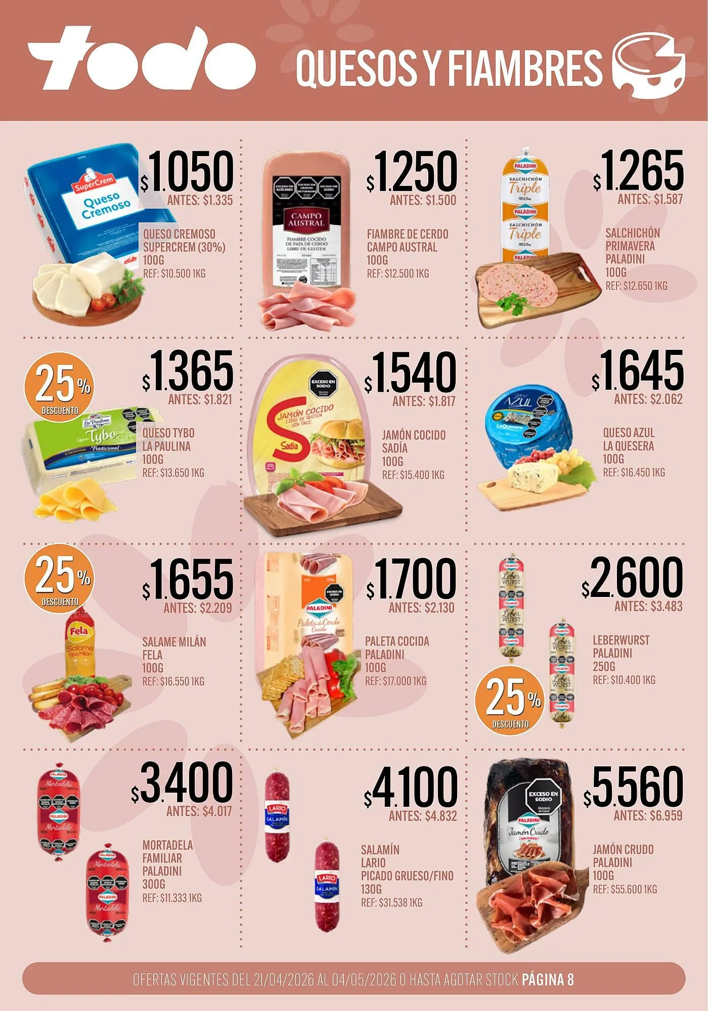 Ofertas de Catálogo Supermercados Todo 21 de abril al 4 de mayo 2026 - Página 8 del catálogo
