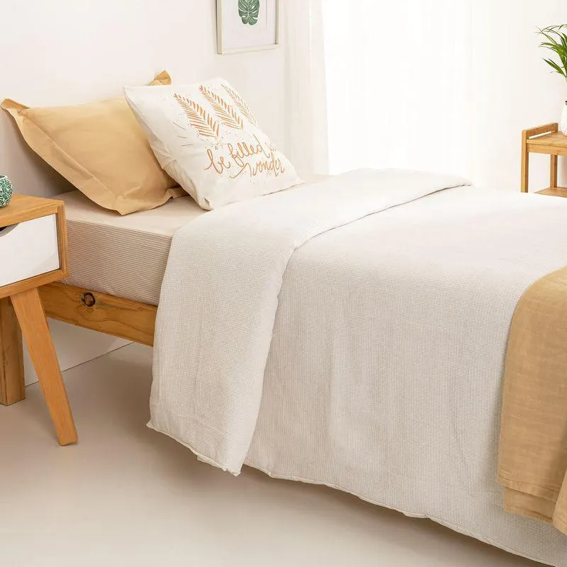 Funda de Acolchado Twin Size Waffle