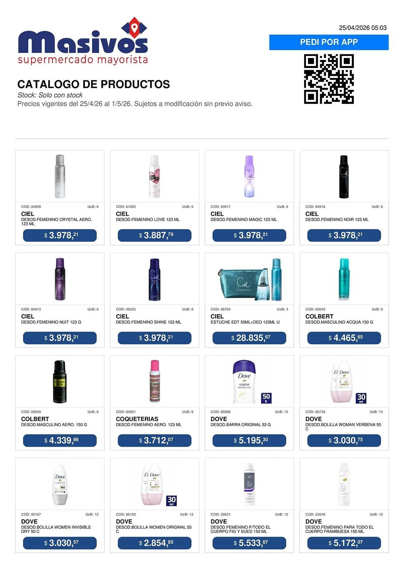 Ofertas de Catálogo Masivos 25 de abril al 1 de mayo 2026 - Página 106 del catálogo