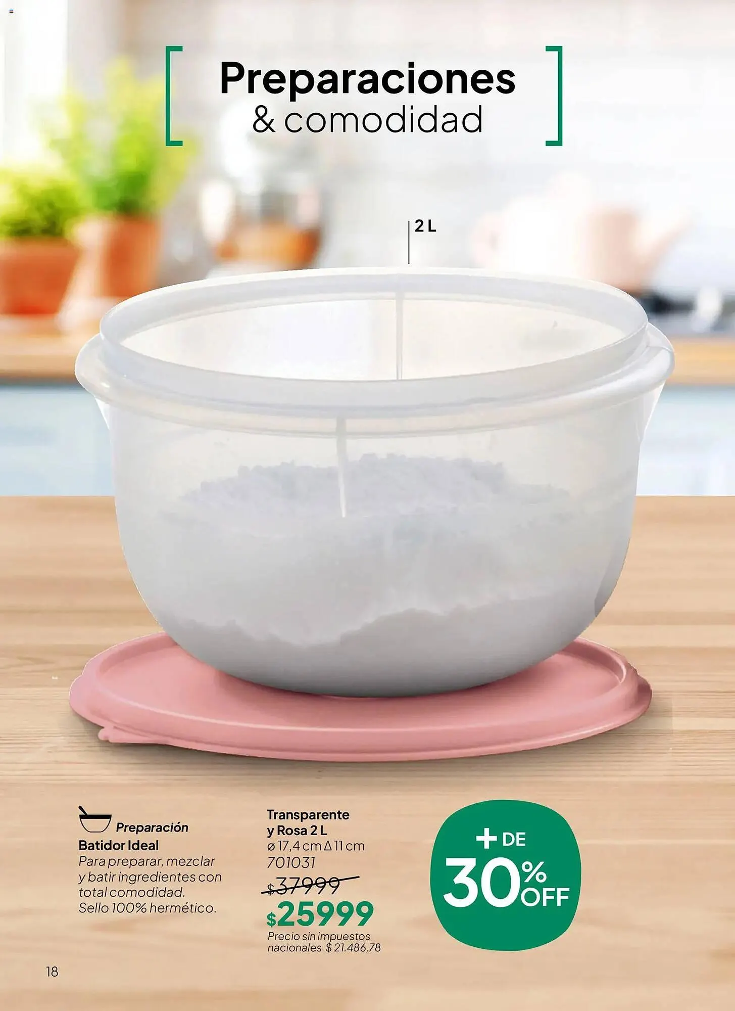 Ofertas de Folleto Tupperware 10 de noviembre al 24 de noviembre 2025 - Página 18 del catálogo