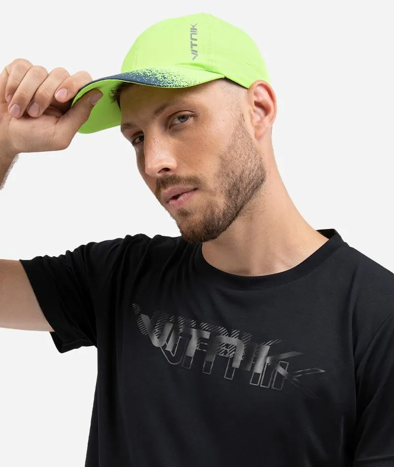 Gorra deportiva visera con print degradé