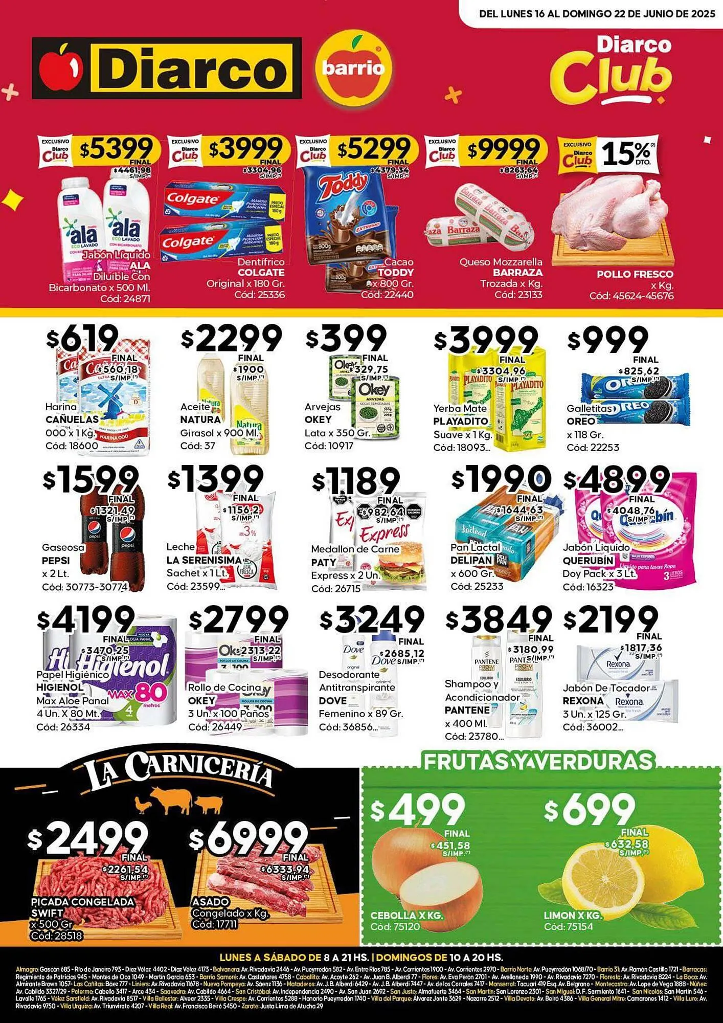 Ofertas de Catálogo Diarco 16 de junio al 22 de junio 2025 - Página 1 del catálogo