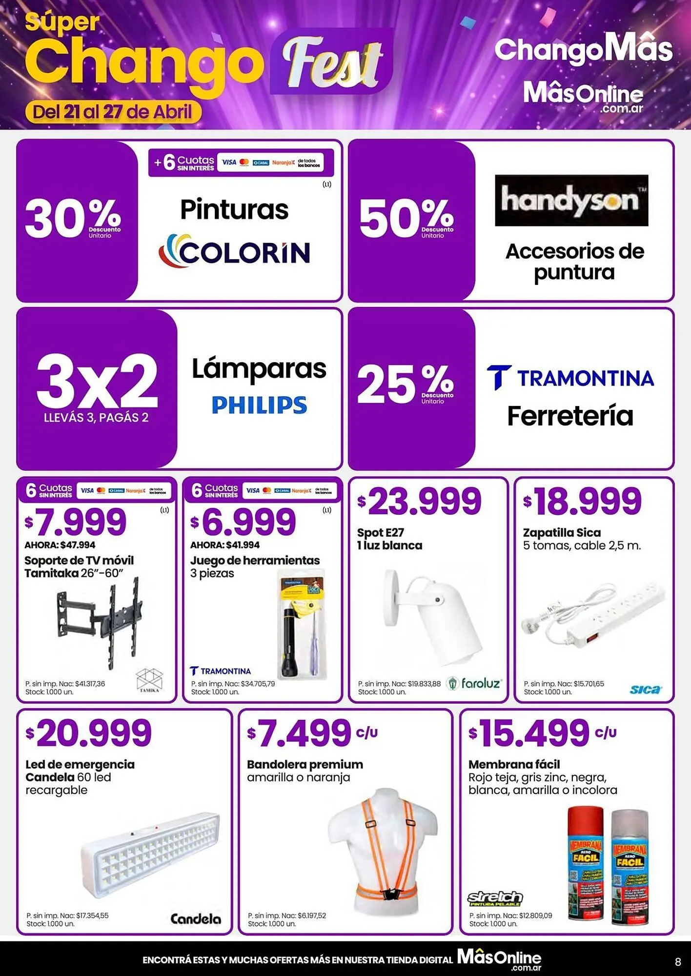 Ofertas de Catálogo Changomas 21 de abril al 27 de abril 2026 - Página 8 del catálogo