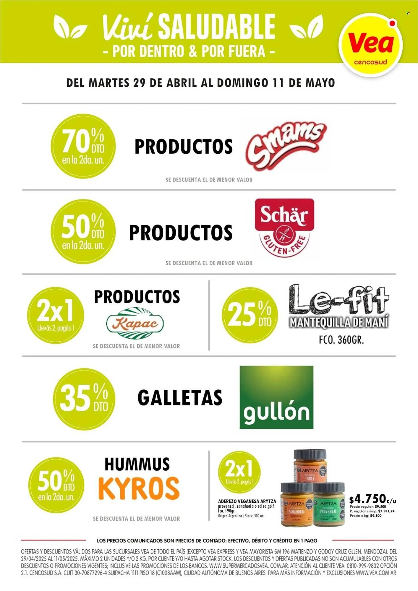 Ofertas de Catálogo Supermercados Vea 29 de abril al 11 de mayo 2025 - Página 1 del catálogo