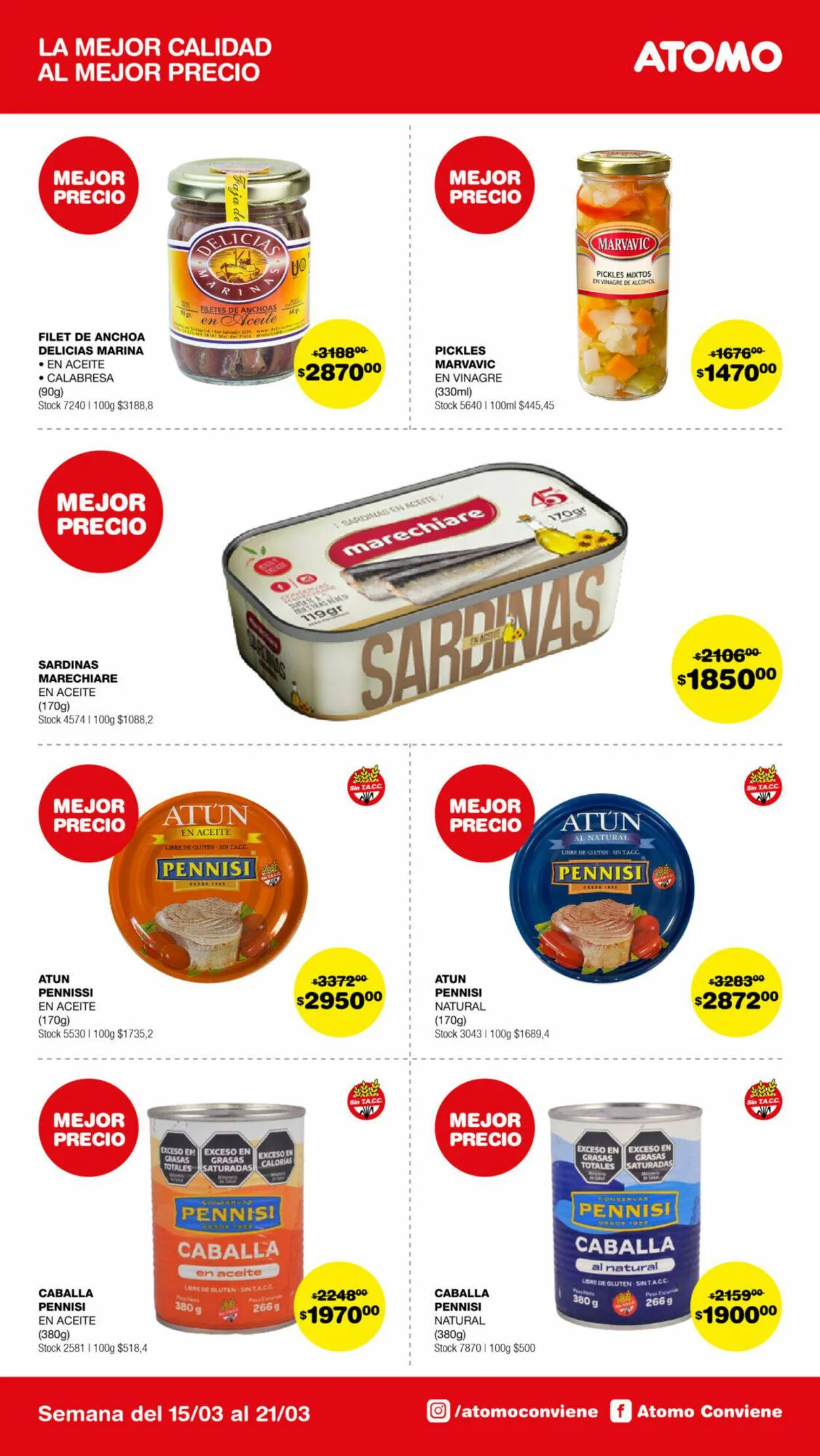 Ofertas de ATOMO Conviene 2 de marzo al 31 de marzo 2024 - Página 14 del catálogo