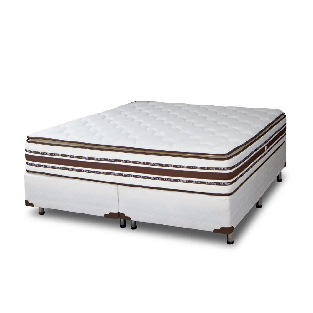 COLCHON Y SOMMIER FOAM NATURE CON PILLOW – 190X160 OFERTA PREMIUM