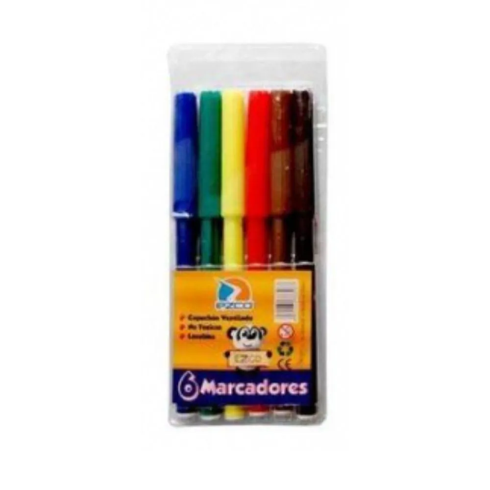 MARCADORES ESCOLARES X6