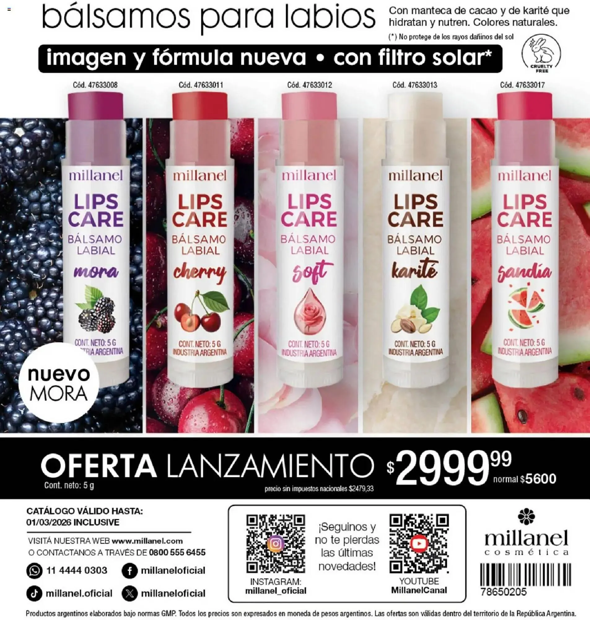 Ofertas de Catálogo Millanel Cosmética 2 de febrero al 2 de marzo 2026 - Página 220 del catálogo