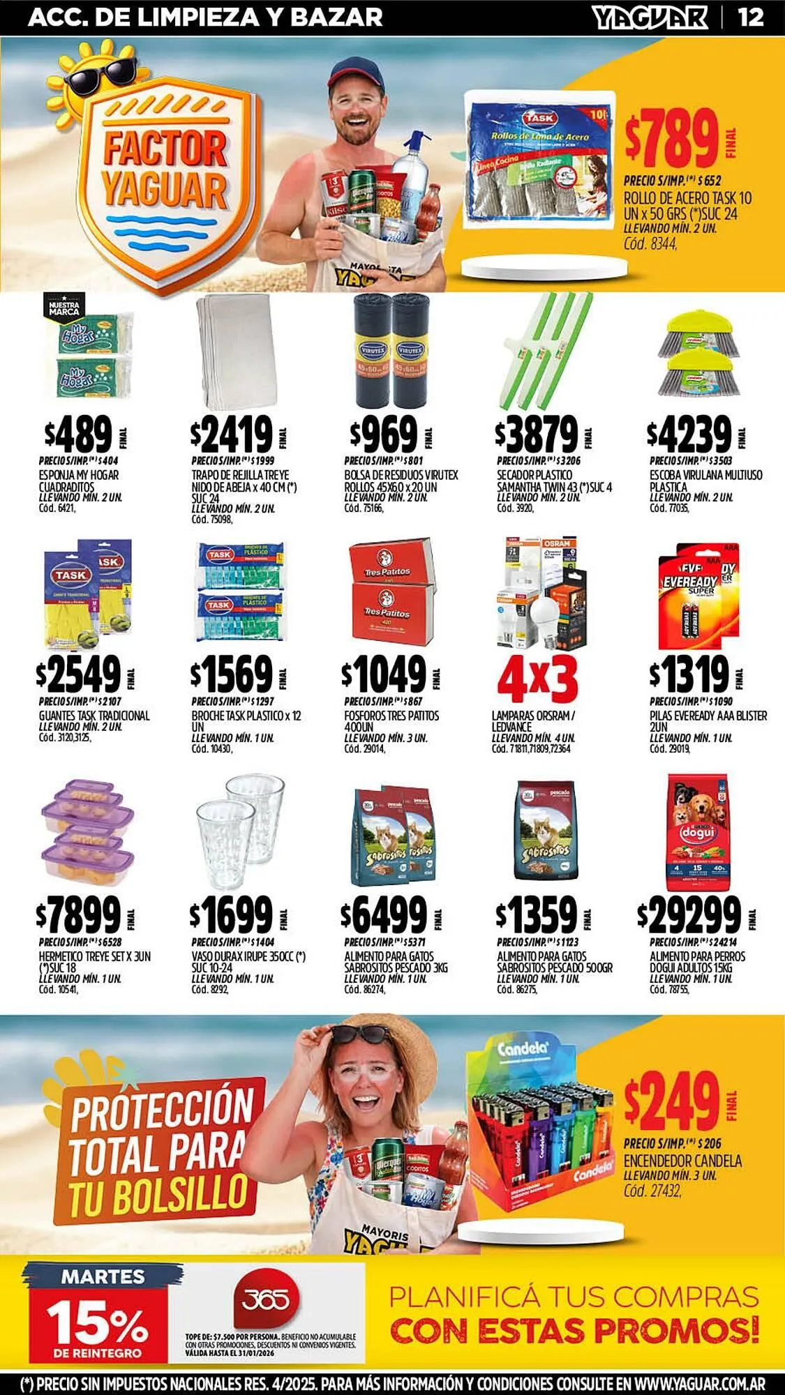 Ofertas de Catálogo Supermercados Yaguar 26 de enero al 1 de febrero 2026 - Página 12 del catálogo