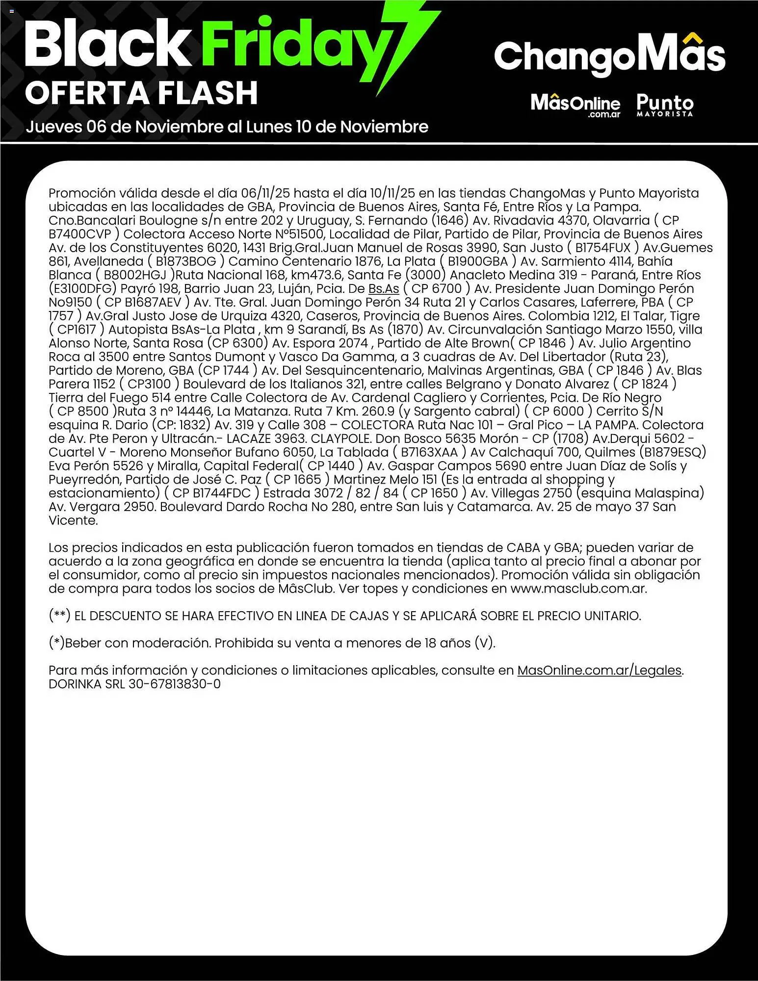 Ofertas de Catálogo Changomas 6 de noviembre al 10 de noviembre 2025 - Página 9 del catálogo