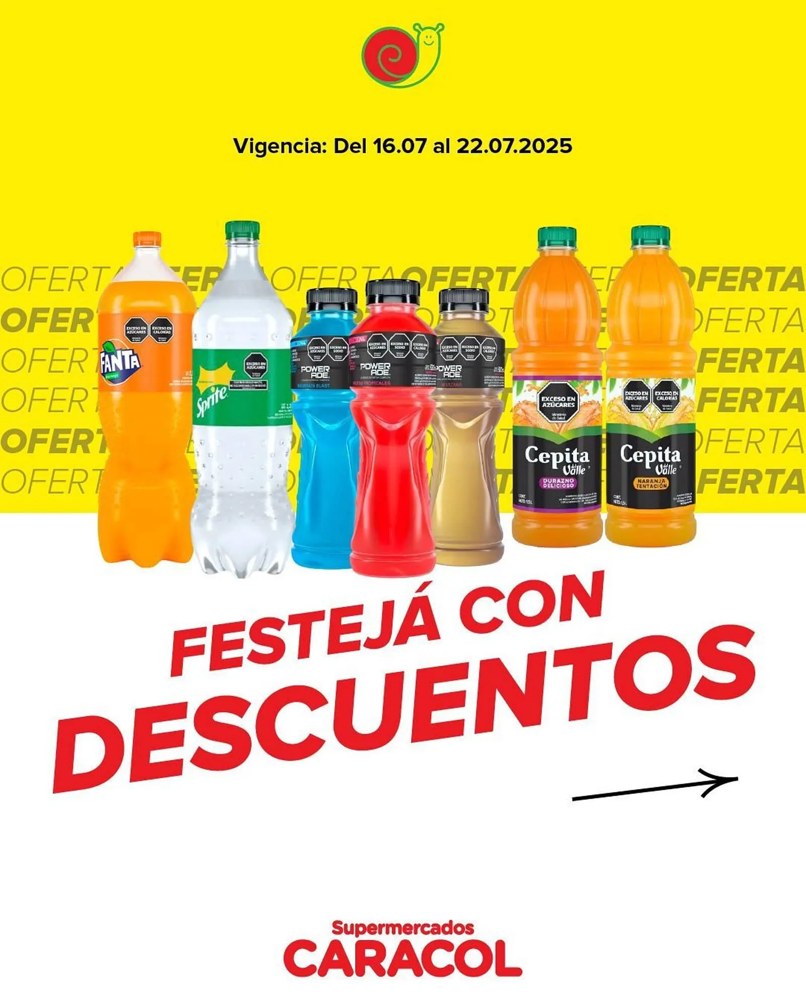 Ofertas de Catálogo Supermercados Caracol 16 de julio al 21 de julio 2025 - Página 1 del catálogo