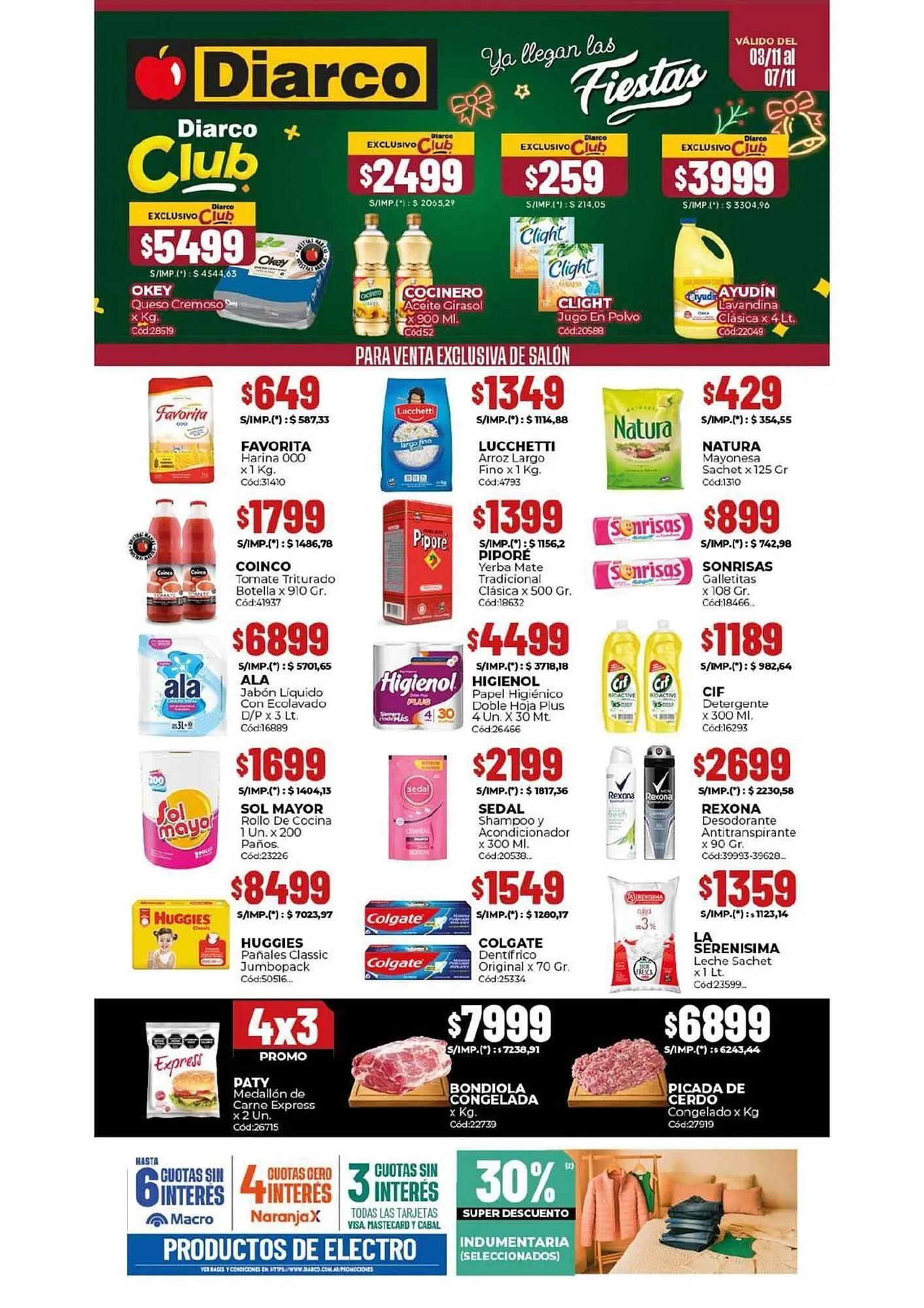 Ofertas de Catálogo Diarco 3 de noviembre al 7 de noviembre 2025 - Página 1 del catálogo