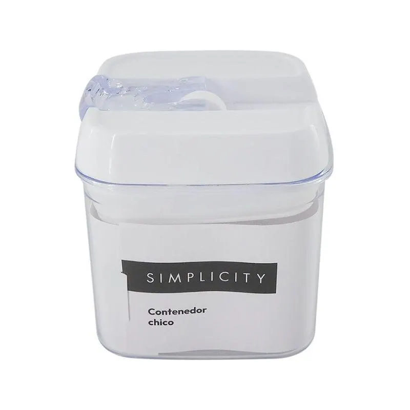 Contenedor Plástico Simplicity Chico Blanco