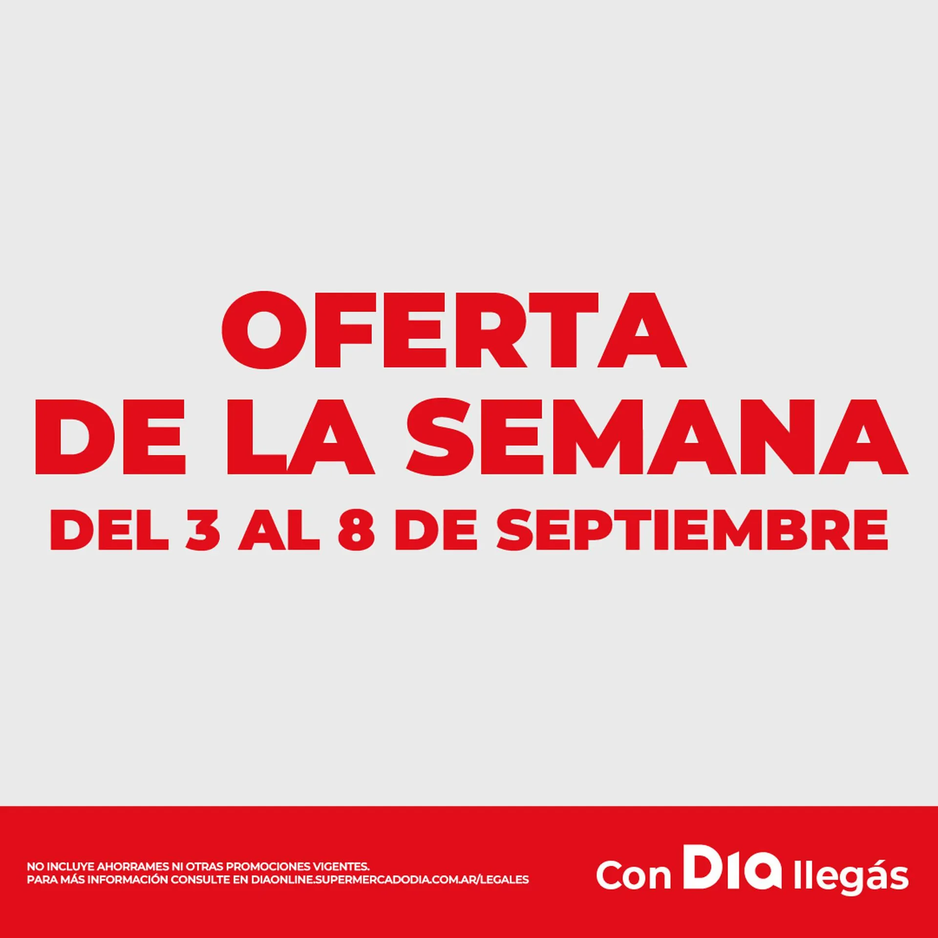 Ofertas de Folleto Supermercados DIA 3 de septiembre al 8 de septiembre 2025 - Página 1 del catálogo