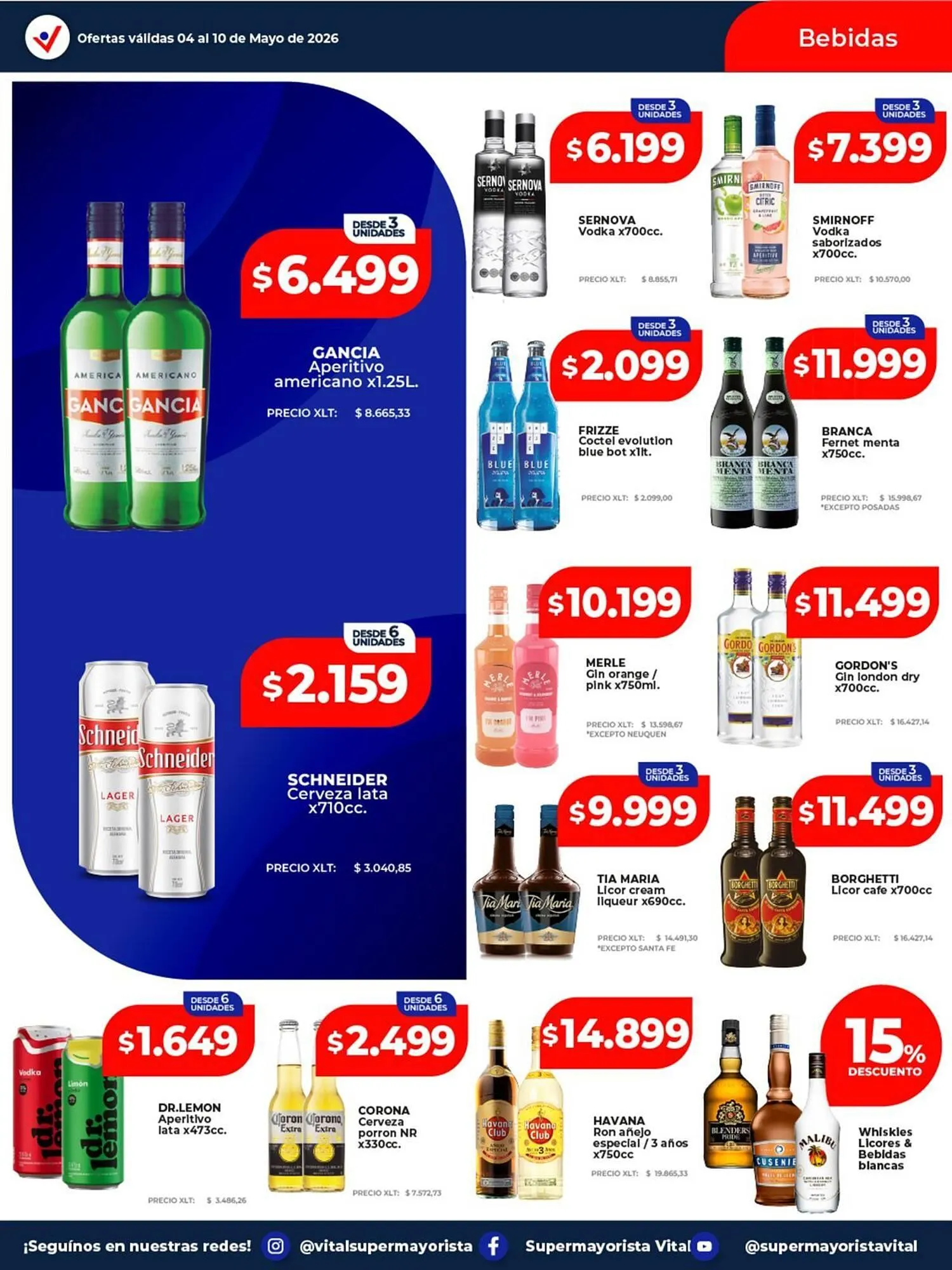 Ofertas de Catálogo Supermayorista Vital 4 de mayo al 10 de mayo 2026 - Página 22 del catálogo