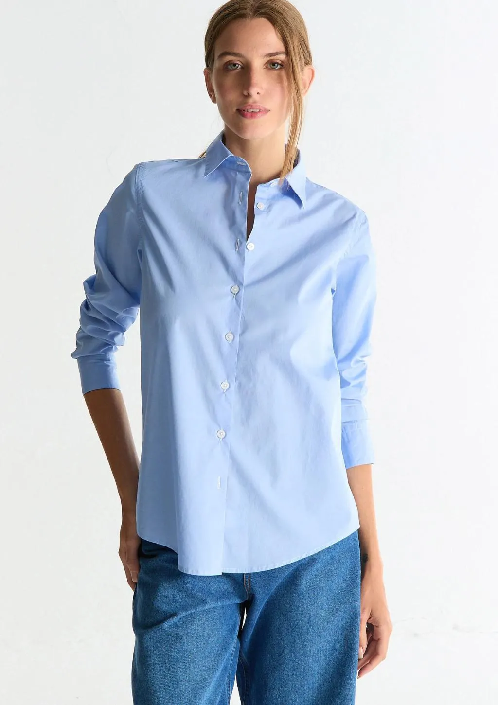 CAMISA FULGURITA (CELESTE)