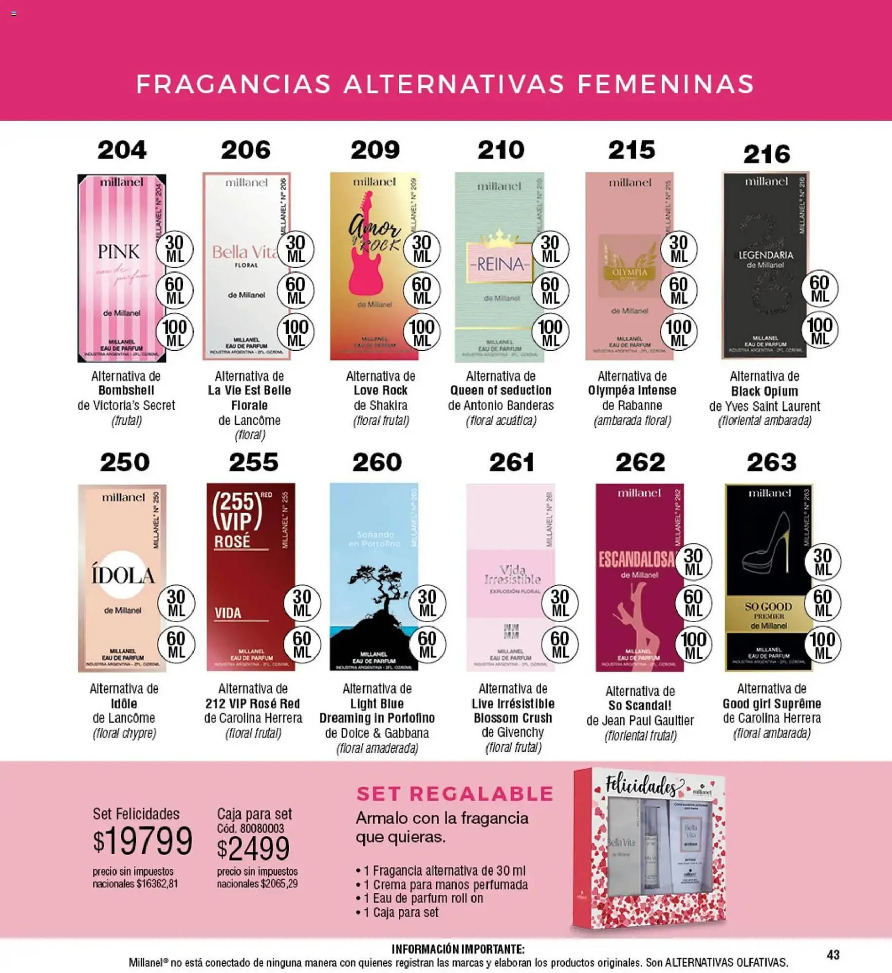 Ofertas de Catálogo Millanel Cosmética 30 de marzo al 27 de abril 2026 - Página 43 del catálogo