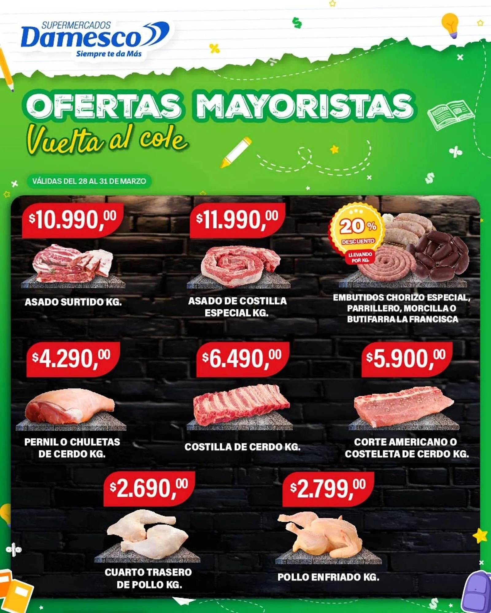 Ofertas de Catálogo Supermercados Damesco 28 de marzo al 31 de marzo 2025 - Página 1 del catálogo