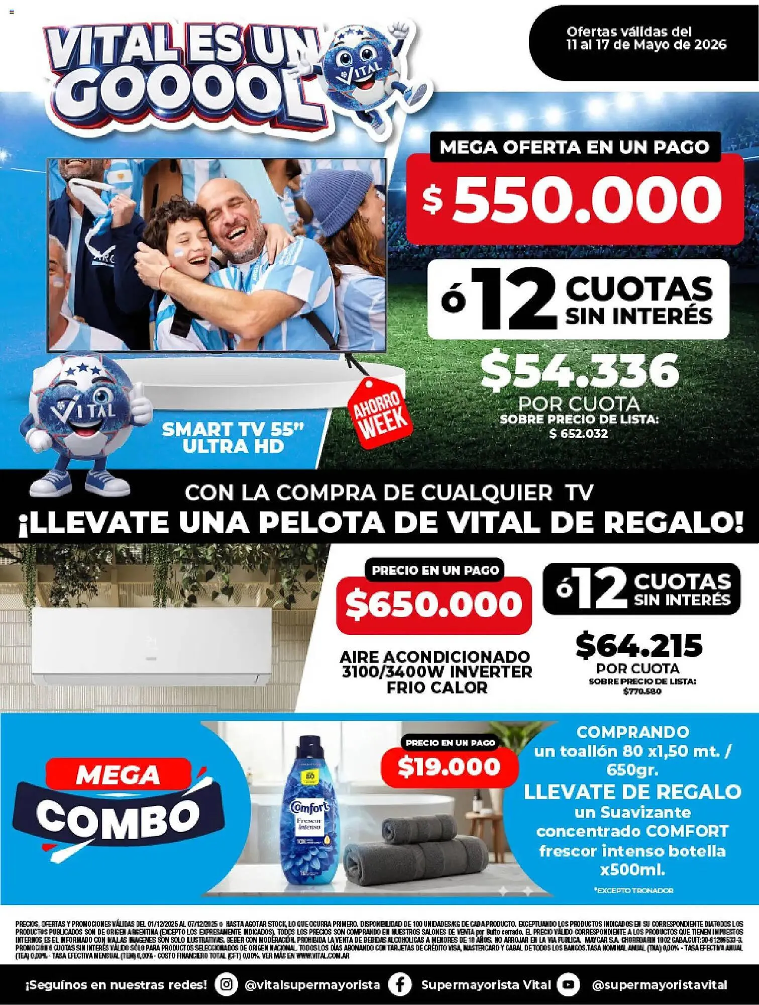 Ofertas de Catálogo Supermayorista Vital 11 de mayo al 17 de mayo 2026 - Página 1 del catálogo