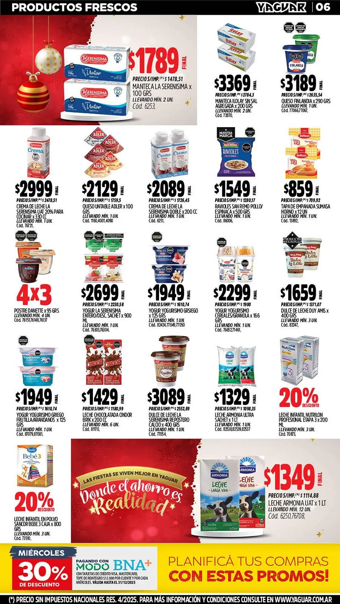Ofertas de Catálogo Supermercados Yaguar 22 de diciembre al 28 de diciembre 2025 - Página 7 del catálogo