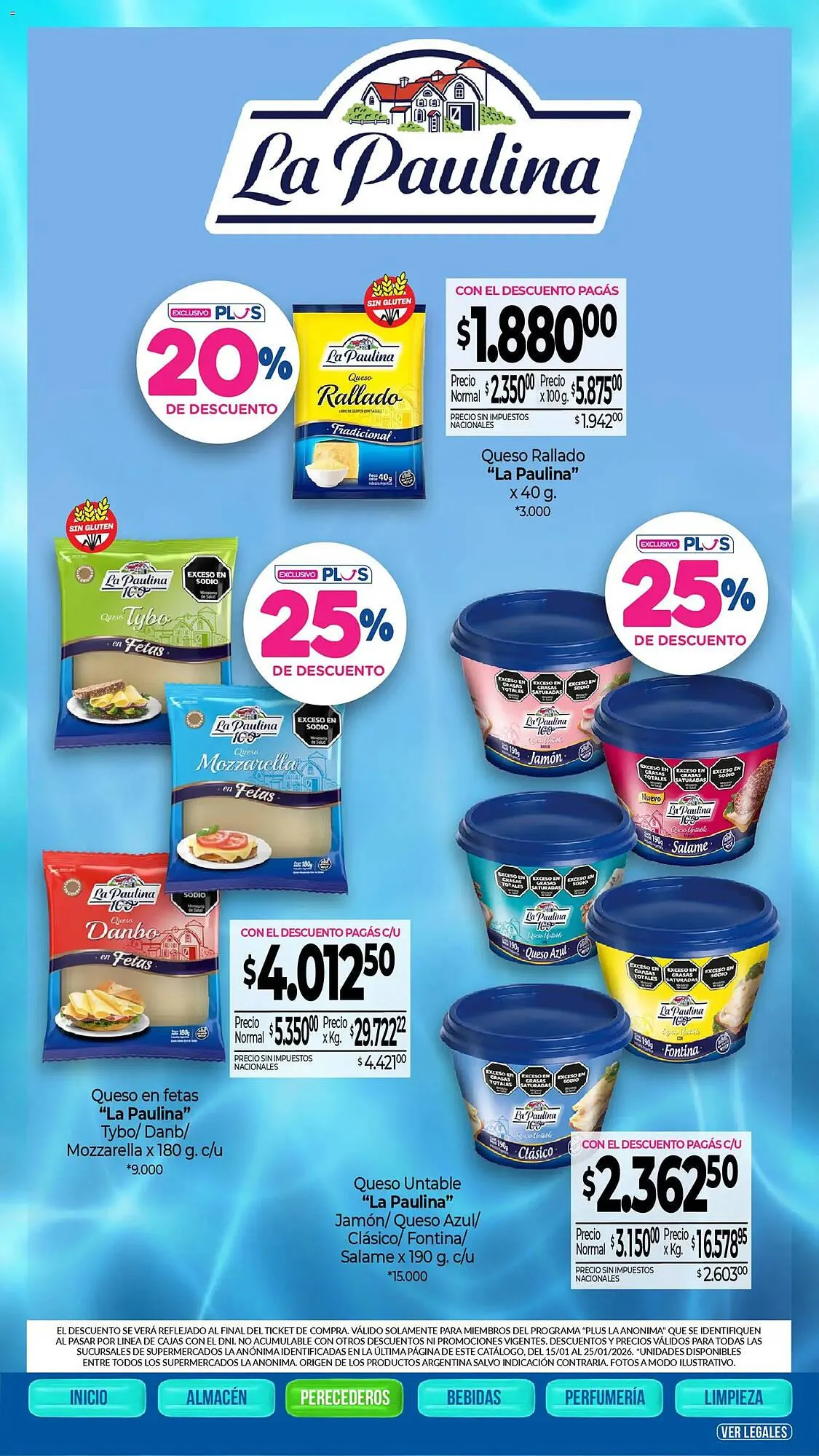 Ofertas de Catálogo La Anonima 15 de enero al 26 de enero 2026 - Página 16 del catálogo