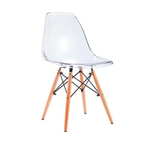 Silla Eames ideal comedor living transparente